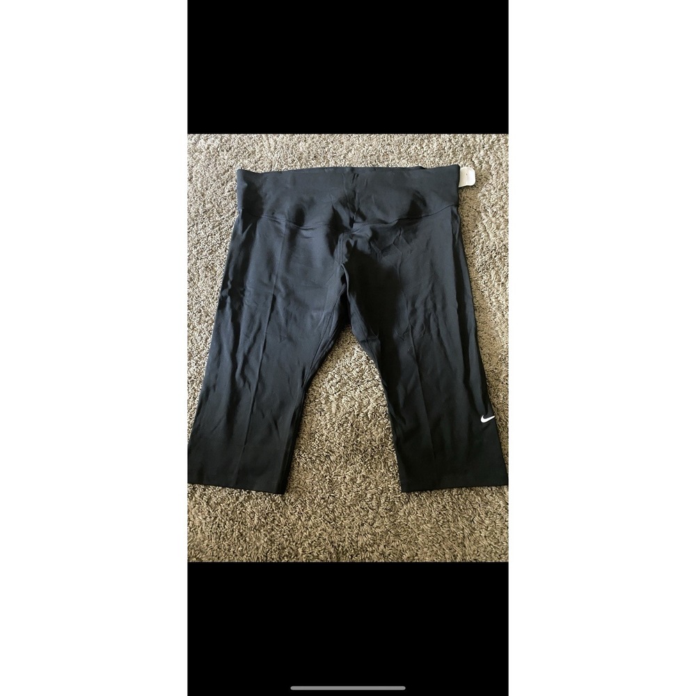 Nike Womens The Nike One Tight Fit 2x Capris‎ Nwt Black